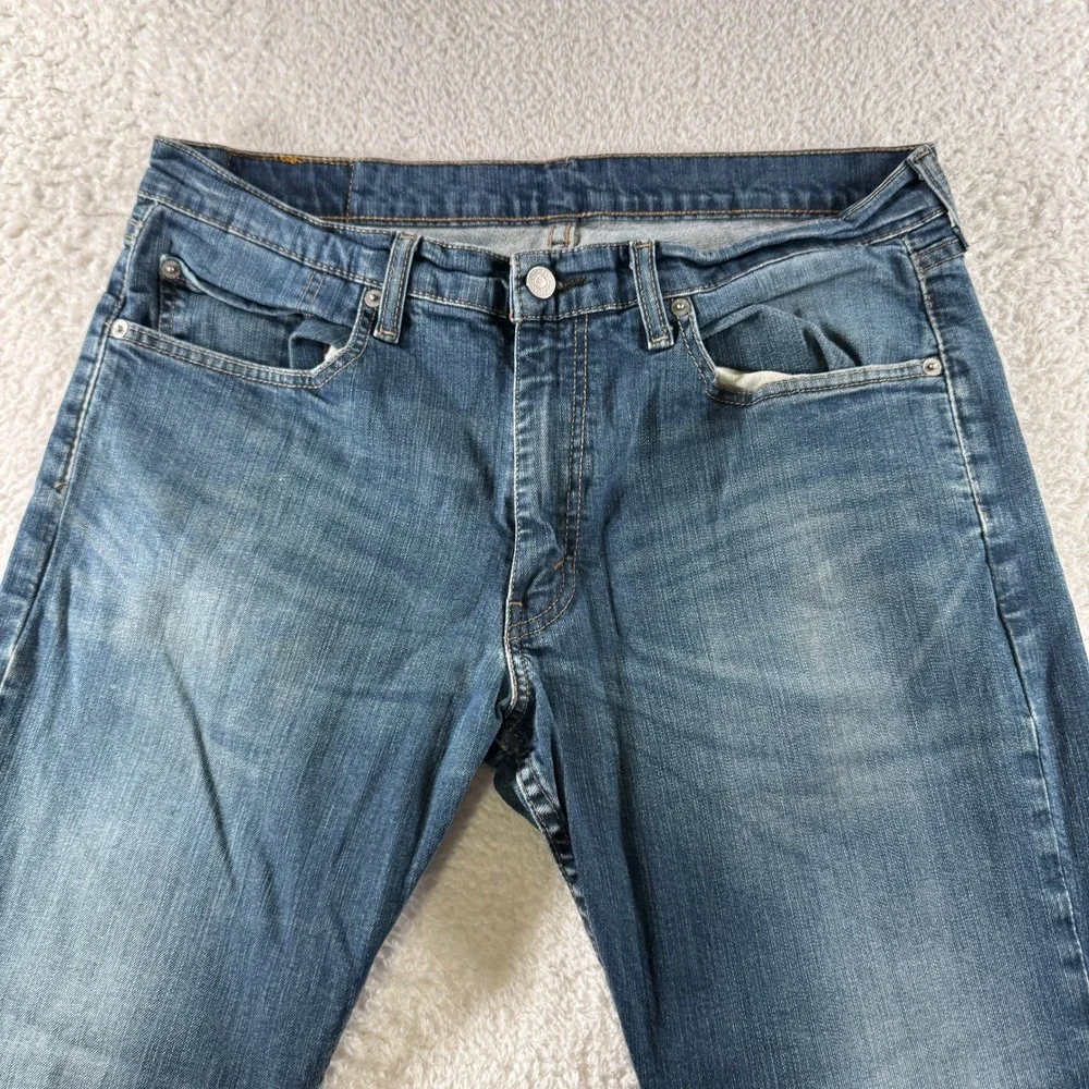 Levi's 559 Denim Relaxed Straight Jeans Pants Men's Size 34x30 Medium Wash Clean